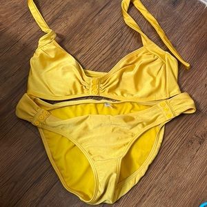 Aerie Yellow L Bikini
